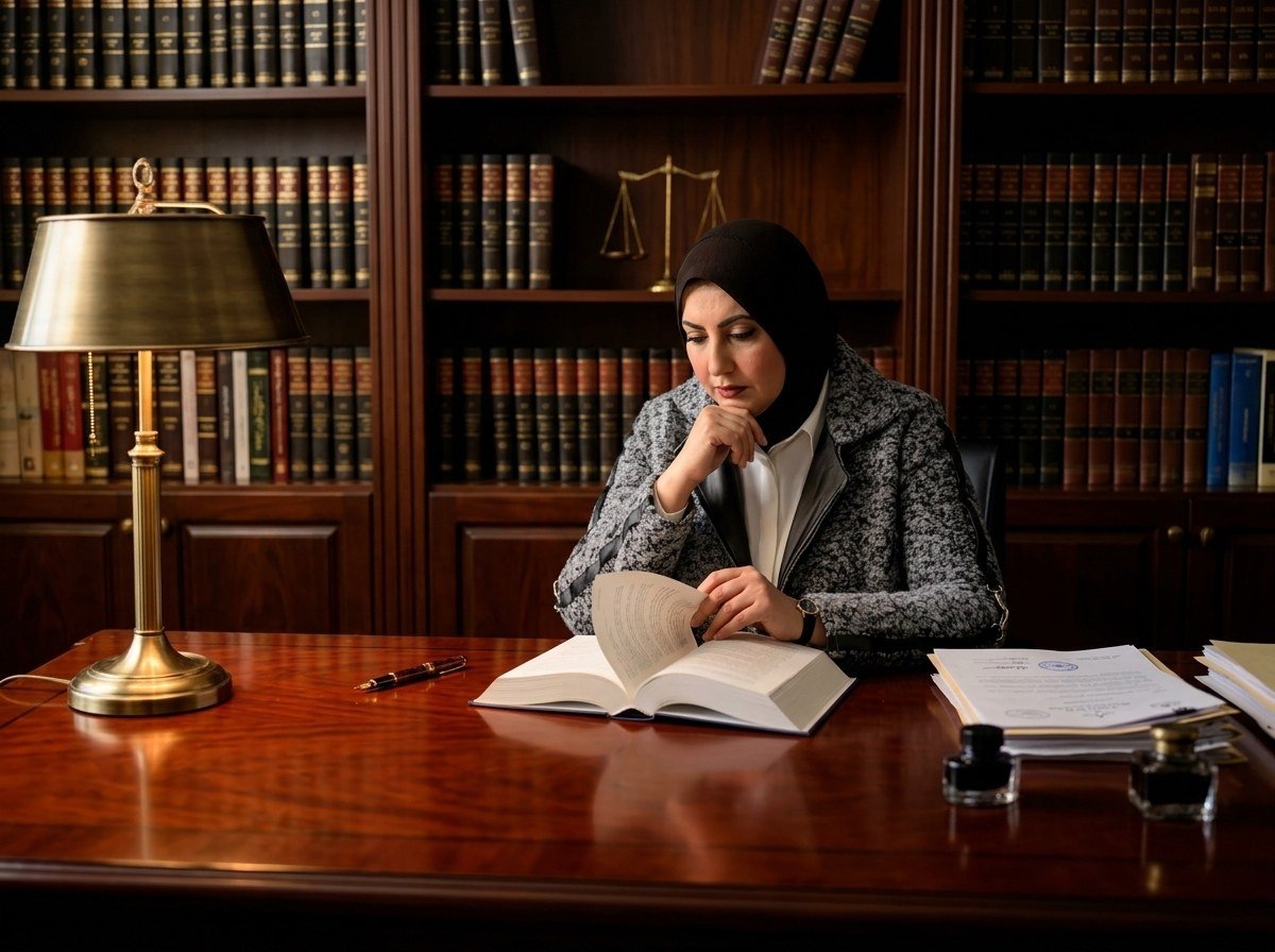 Counselor Hayam Gomaa in the Law Library